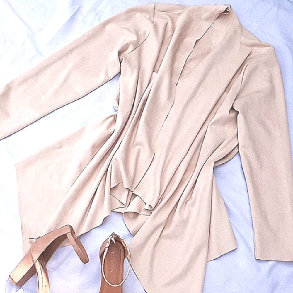 Vegan Suede Cardigan
